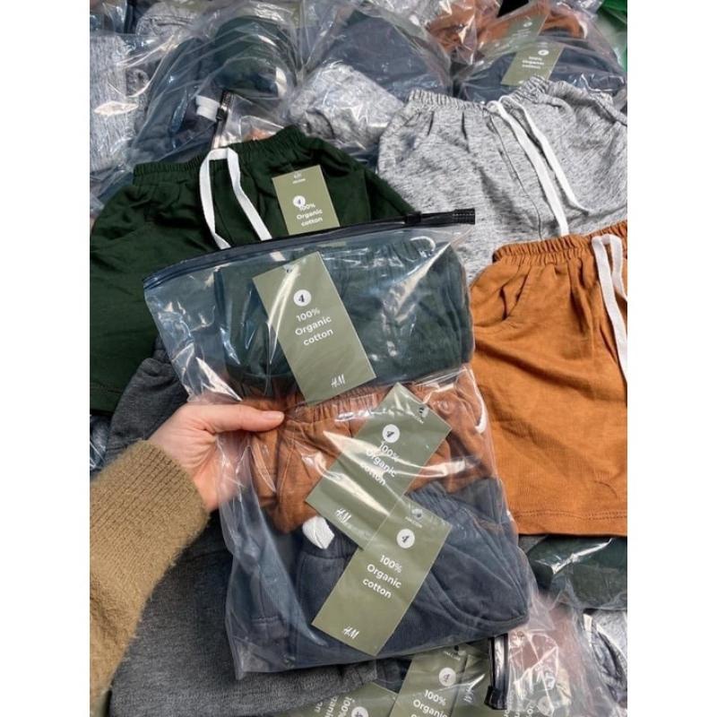 Combo 3 quần ngắn bé trai bé gái unisex mùa hè chất cotton mềm mại BADAYO E2.043.08