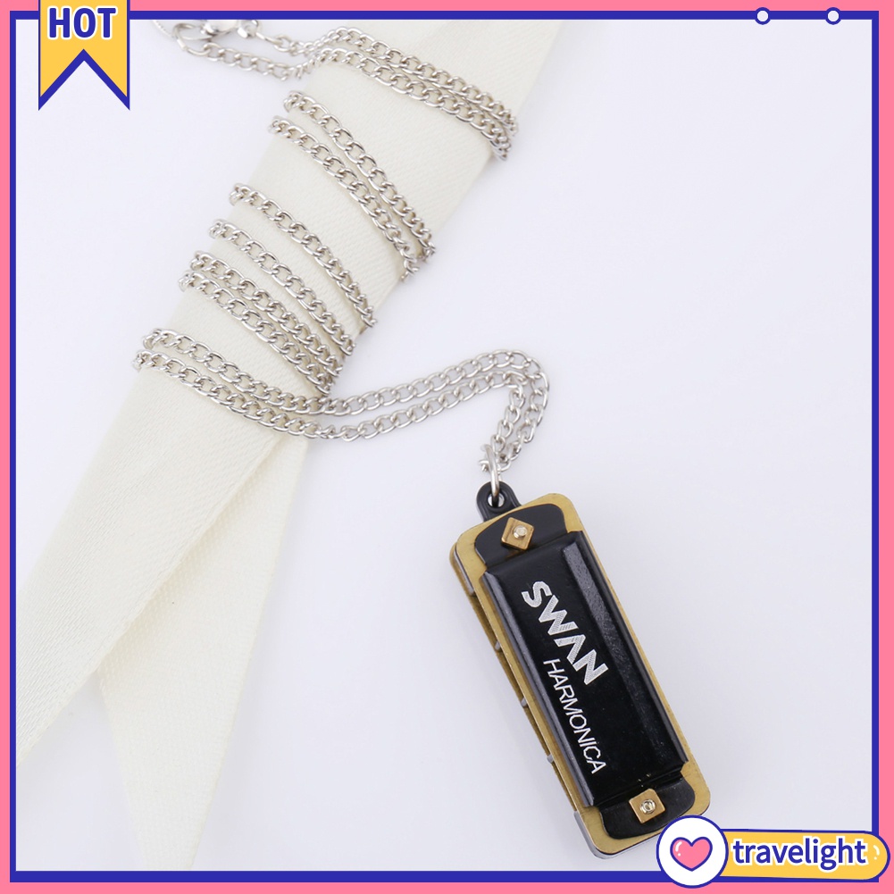 Vòng cổ Kèn Harmonica Mini 4 Lỗ 8 Tông Thời Trang Cho Bé