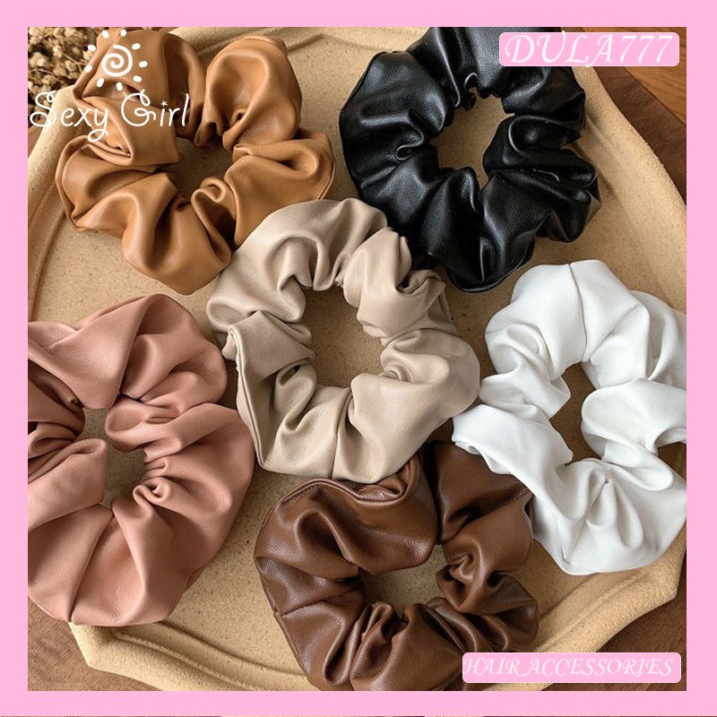 Dây Buộc Tóc Da Co Giãn Phong Cách Hàn Quốc Cho Nữ