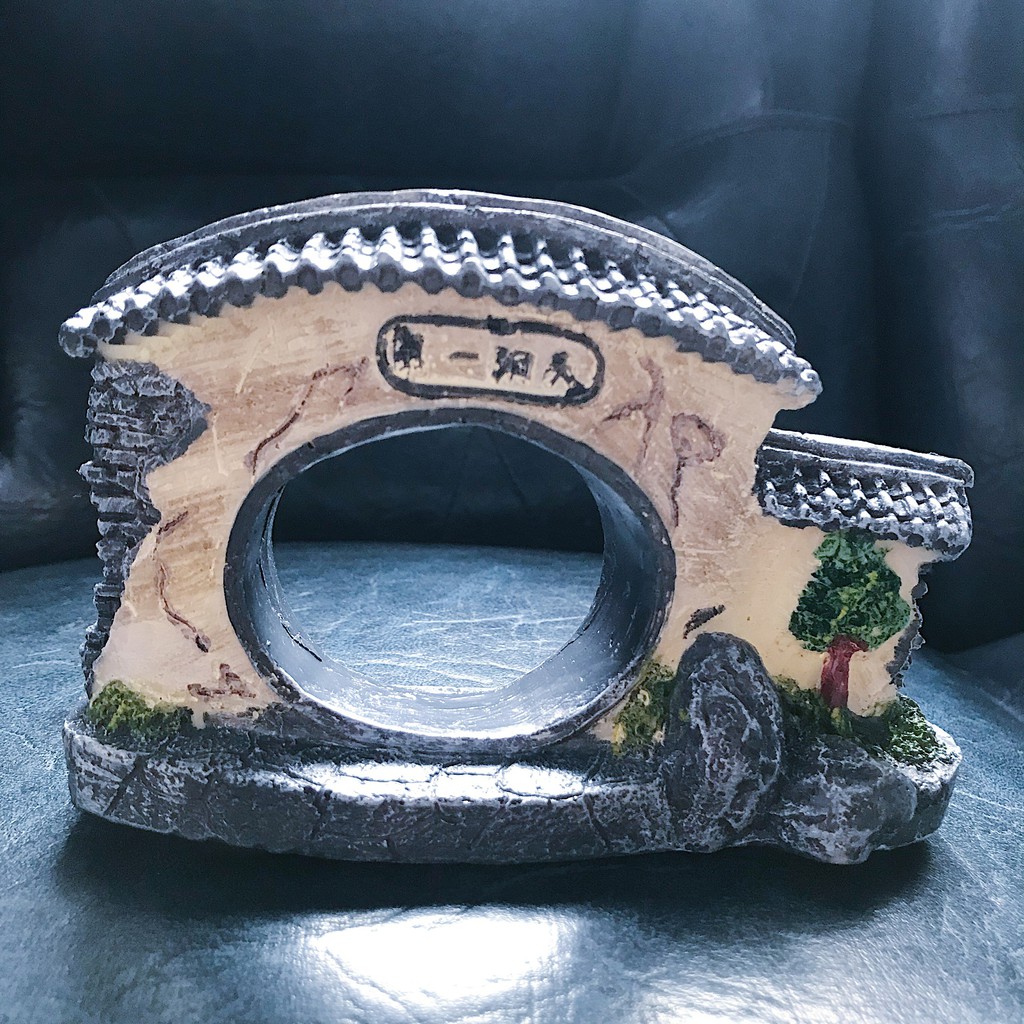 CỔNG TRANG TRÍ HỒ CÁ NON BỘ DÀI 14CM RỘNG 4CM CAO 5CM