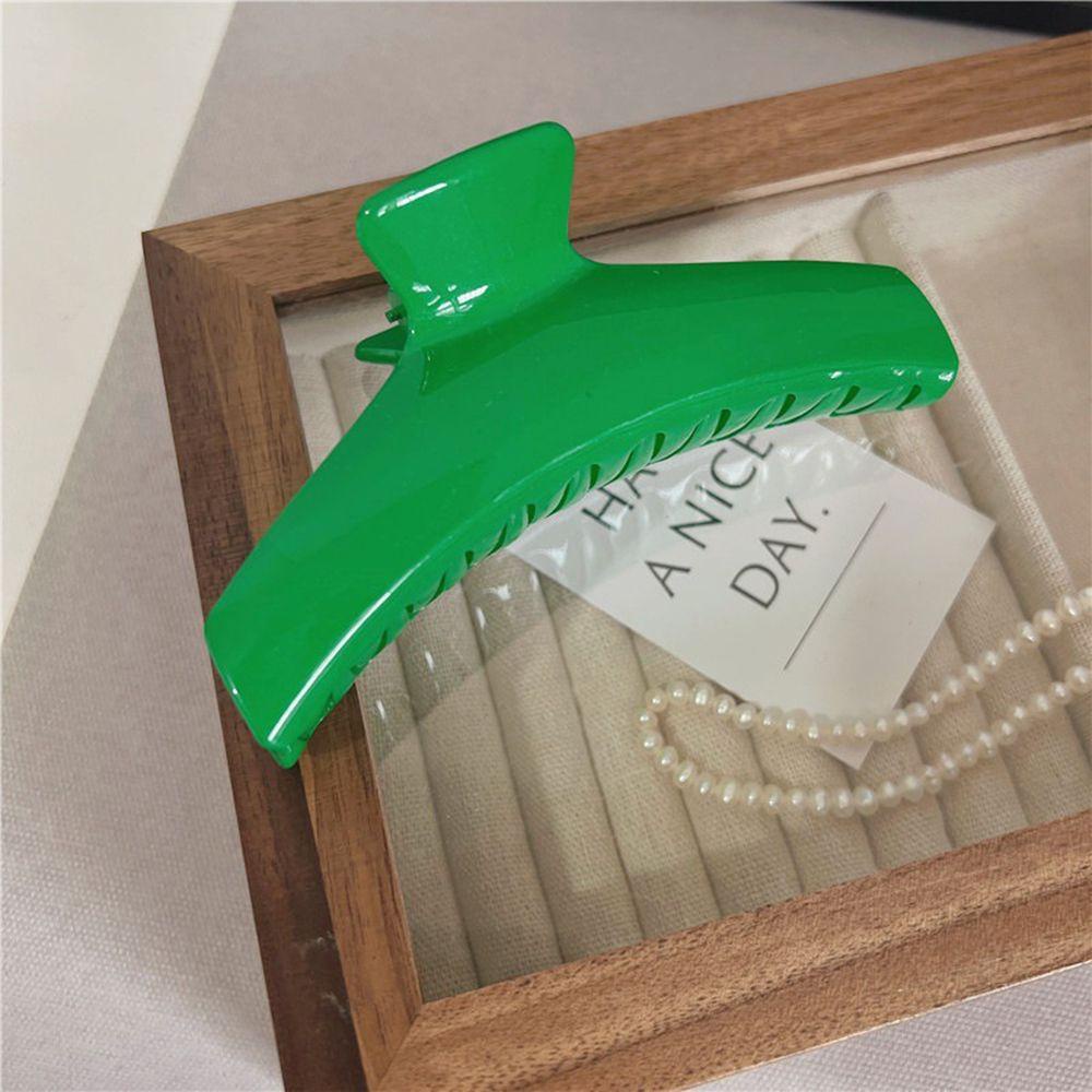 Kẹp Tóc Càng Cua Kiểu Hình Học Lớn Bằng Acrylic Màu Sắc Trơn Dành Cho Nữ