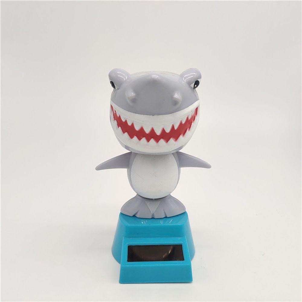 DARNELL Búp Bê Cá Mập Nhảy Múa Trang Trí Xe Hơi Đồ Chơi Dùng Năng Lượng Mặt Trời