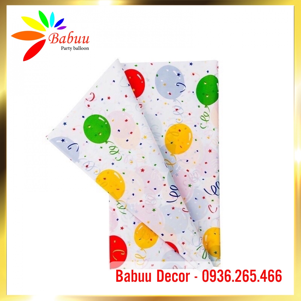 Khăn trải bàn tiệc sinh nhật nhiều màu lựa chọn