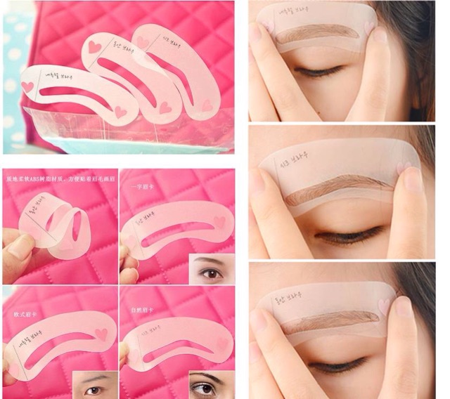 Set chì kẻ chân mày bền màu gồm bộ 3 khuôn vẽ và bột tán chân mày 3ô | BigBuy360 - bigbuy360.vn