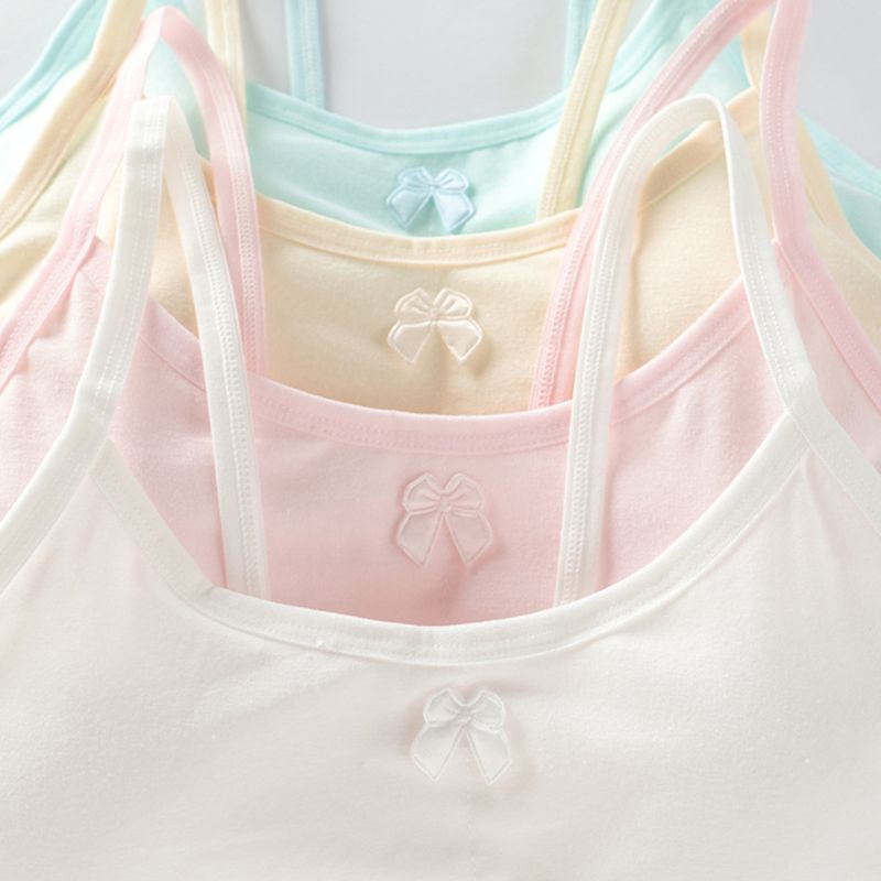 Áo lót nữ có thể tháo rời và có đệm màu trơn thích hợp cho độ tuổi dậy thì