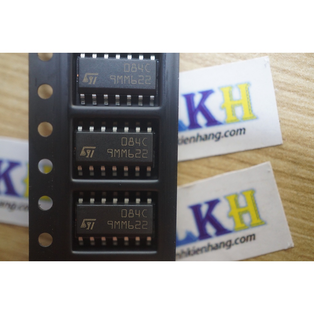 3 IC opam TL084C 084C SOP-14 chính hãng STMicroelectronics