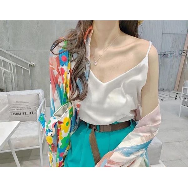 Áo Hai Dây Lụa Satin Cao Cấp | BigBuy360 - bigbuy360.vn