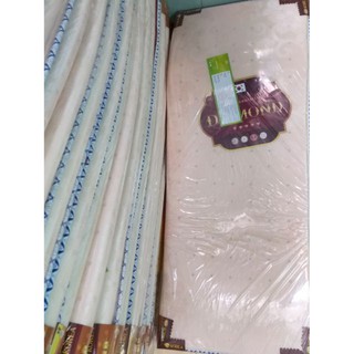 nệm cao su non chần viền, gấm valize 1m6×2m×3cm kim cương(diamond) Chuyên sỉ