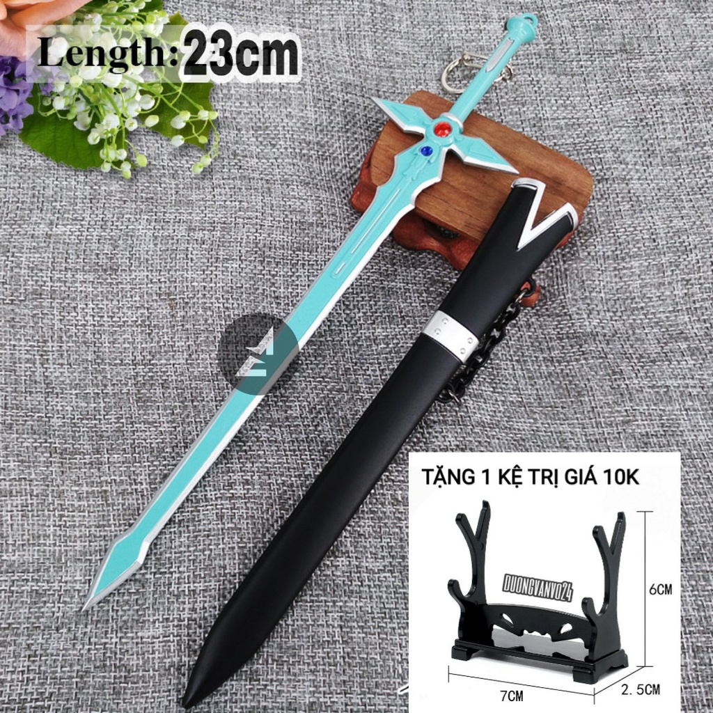 [RẺ VÔ ĐỊCH] Mô hình móc khóa Kirito Sword art Online Thanh Kiếm Elucidator mạnh nhất trong Anime SAO