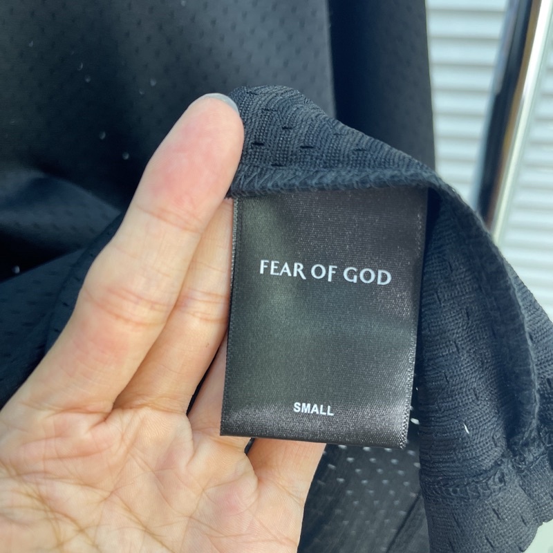 ⚡️ - Áo mesh tee Fear of God Mesh Batting Practice Jersey Black, áo bóng chày FOG