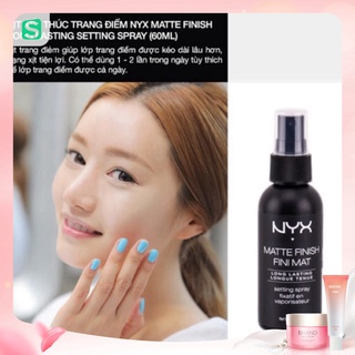 Xịt giữ Make Up lâu trôi Nyx Matte Finish Setting Spray Matte – 60ml