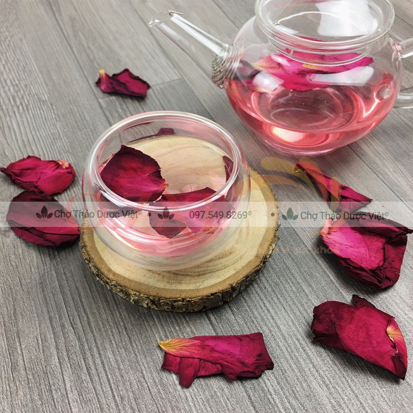 Cánh hồng sấy lạnh 500g (Cánh hồng khô trang trí, decor, thảo mộc tắm, ngâm chân thư giãn) - Chợ Thảo Dược Việt