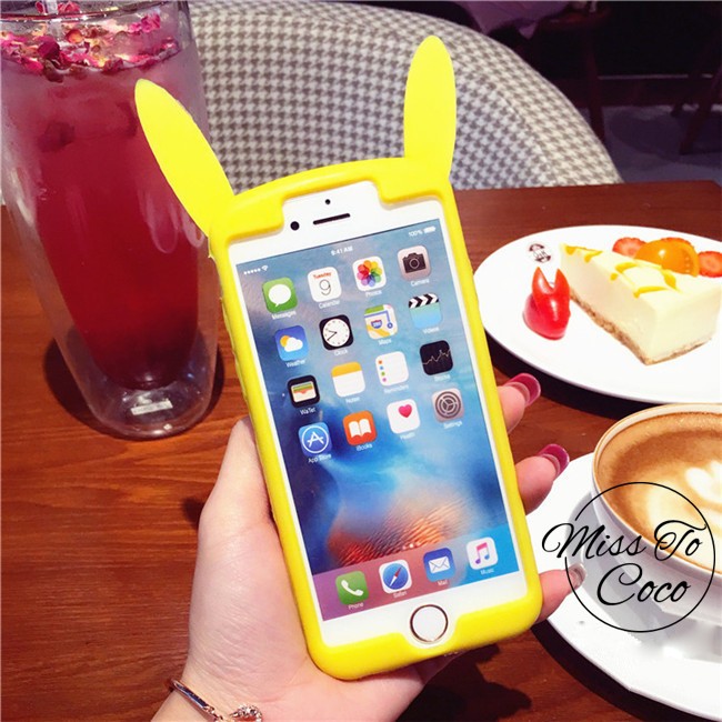 Ốp dẻo Pikachu iphone 5,5s, 6,6s, 6plus, 6s plus