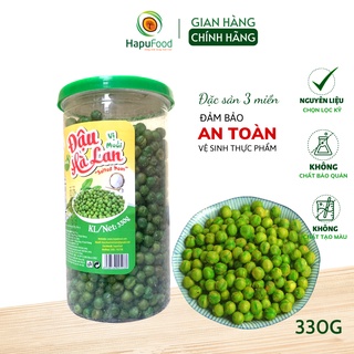Đậu hà lan vị muối hộp 330Gram HAPUFOOD, dinh dưỡng- Đồ ăn vặt cho mẹ và bé