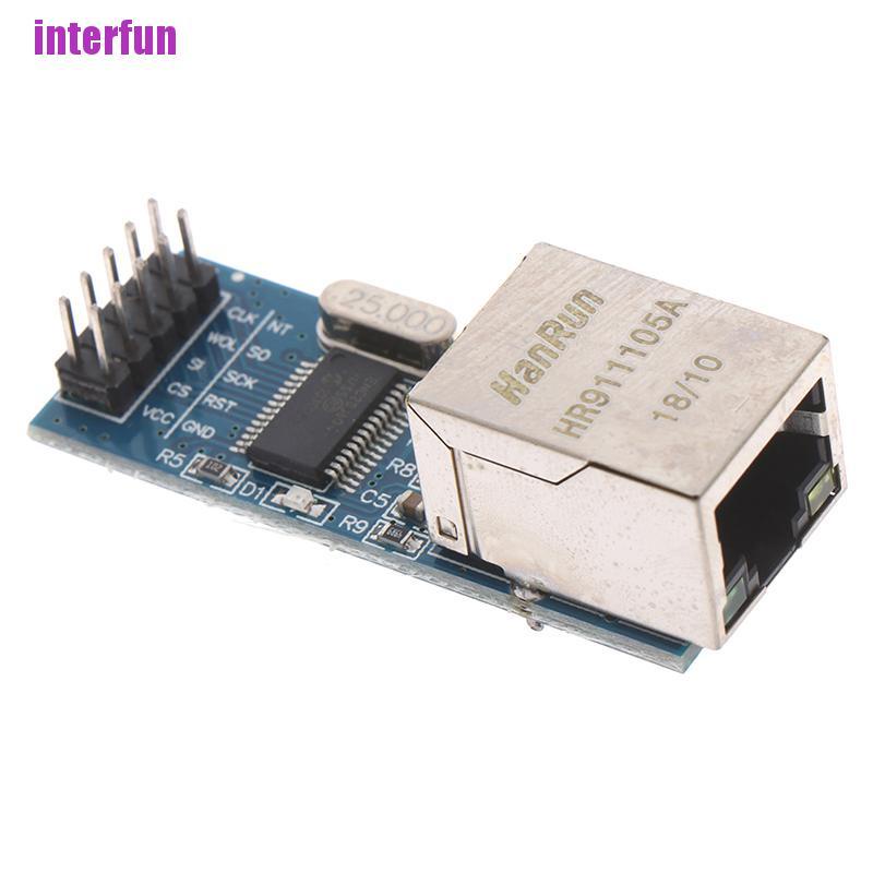 [Interfun1] 1Pcs Mini Enc28J60 Ethernet Lan Network Module For Arduino Spi Avr Pic Lpc [Fun]