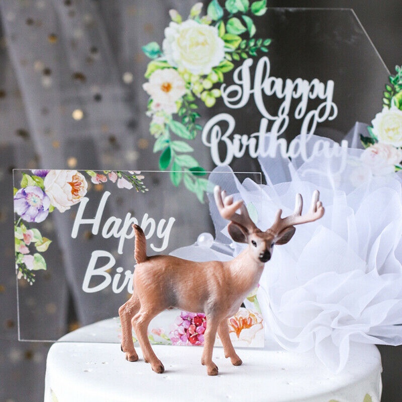 Phụ Kiện Cắm Trang Trí Bánh Kem Chữ Happy Birthday