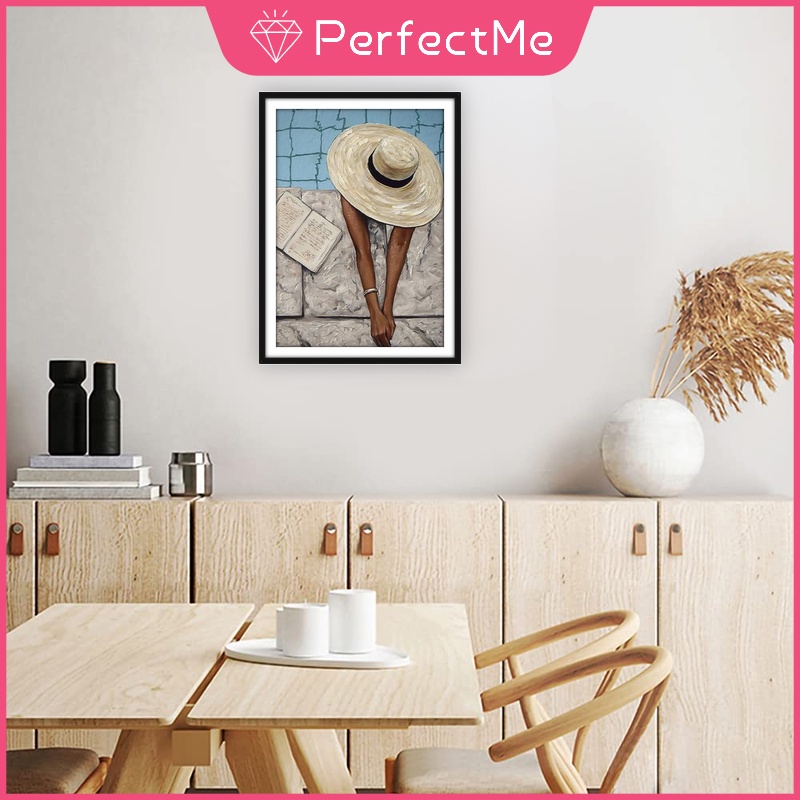 Bộ Tranh Đính Đá Họa Tiết Phong Cảnh Biển Độc Đáo Kích Thước 30x4 Dùng Trang Trí Nhà Cửa