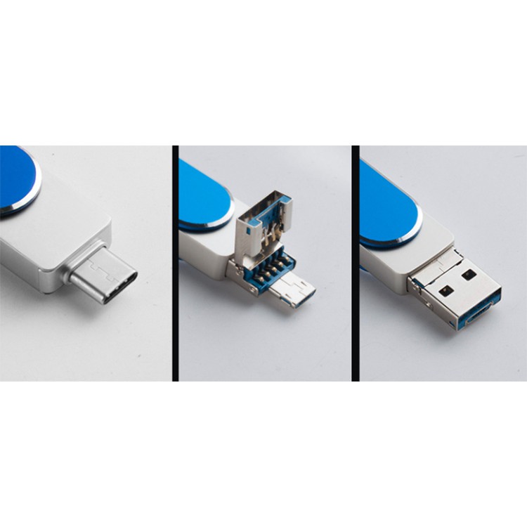 Usb 3 Trong 1 Cổng Type-C Android Micro Usb U-Disk Otg Cho Máy Tính