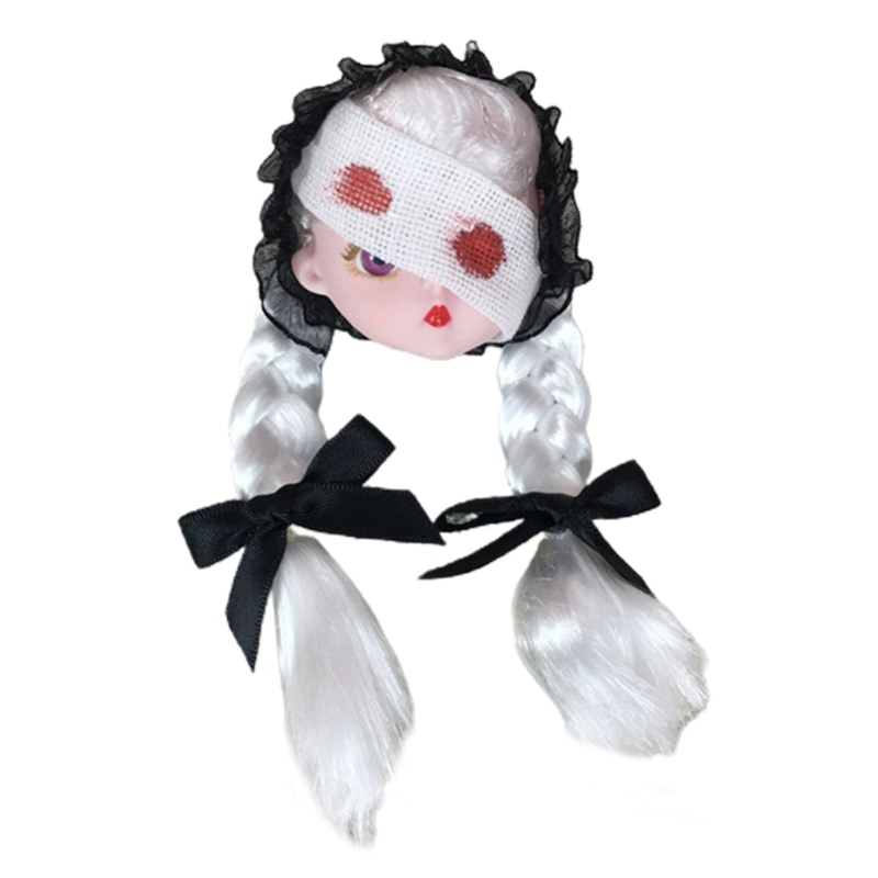 Kẹp Tóc Hình Búp Bê Phối Ren Xinh Xắn