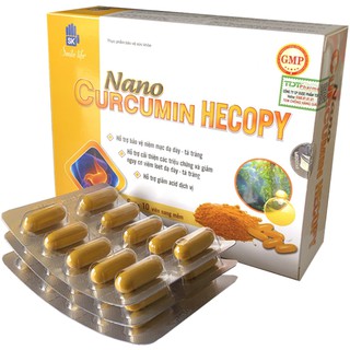[Mua 2 giảm 15%] Nano Curcumin HECOPY (Hộp 6 vỉ mỗi vỉ 10 viên)
