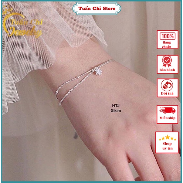 Lắc Tay Nữ ♥️BẠC ĐẸP♥️ Vòng Tay Bạc Cao Cấp, Thiết Kế Kiểu Dáng Thanh Lịch, Tiểu Thư, Xi Kim Cao Cấp