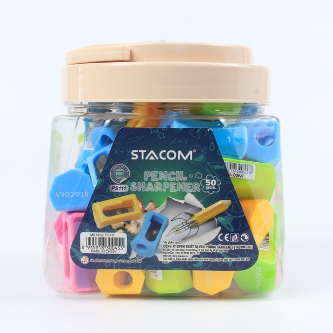 Set 3 chuốt chì hình trụ xoáy Stacom PS111