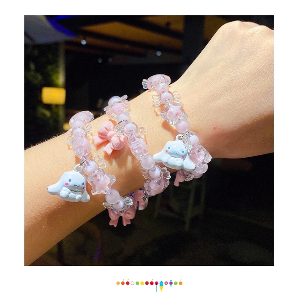 Vòng Tay Màu Kẹo Ngọt Họa Tiết Hoạt Hình