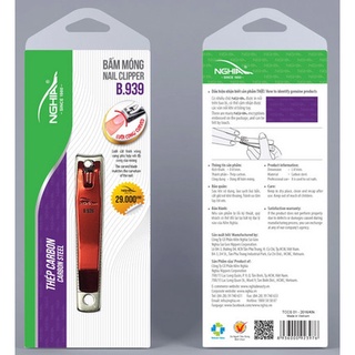 Bấm móng tay kềm nghĩa b939, bấm móng b939