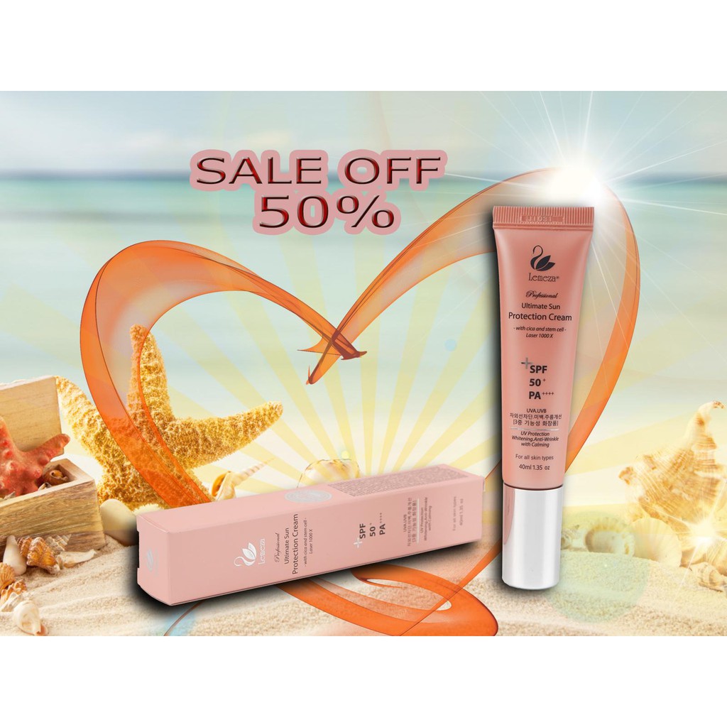 Kem Chống Nắng Lemeza SPF 50 PA++++ kem chống nắng hàn quốc phục hồi tế bào gốc | BigBuy360 - bigbuy360.vn