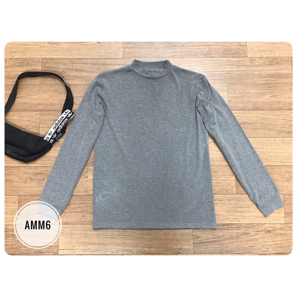 Áo giữ nhiệt cổ 3p G@u nam mềm mịn | BigBuy360 - bigbuy360.vn