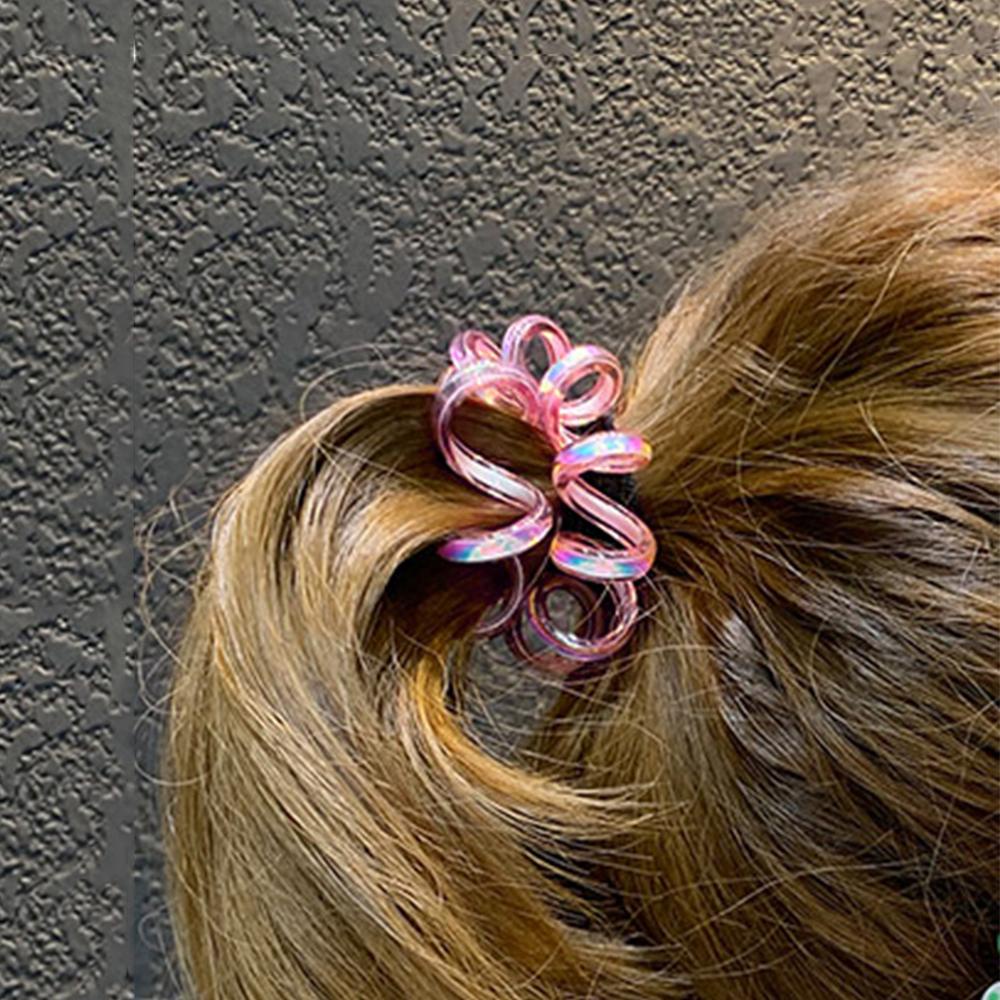 Dây Buộc Tóc Đuôi Ngựa Co Giãn Nhiều Màu Sắc Lấp Lánh Đơn Giản Cho Nữ Giá Đỡ