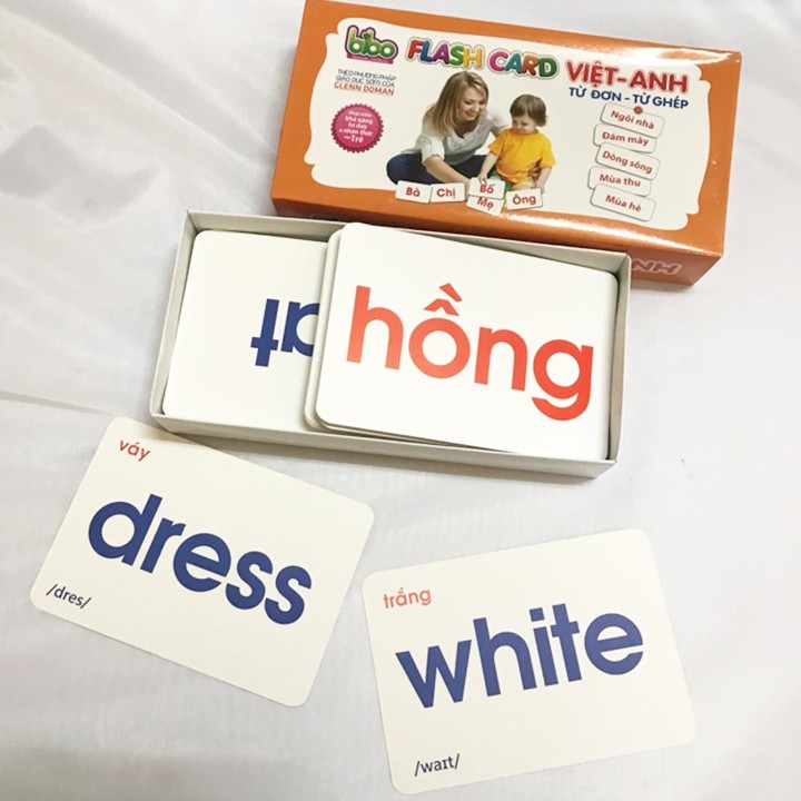 Bộ Thẻ Học Flashcard Từ Đơn Từ Ghép Tiếng Việt Cho Bé - Đồ Chơi Giáo Dục Sớm Cho Trẻ