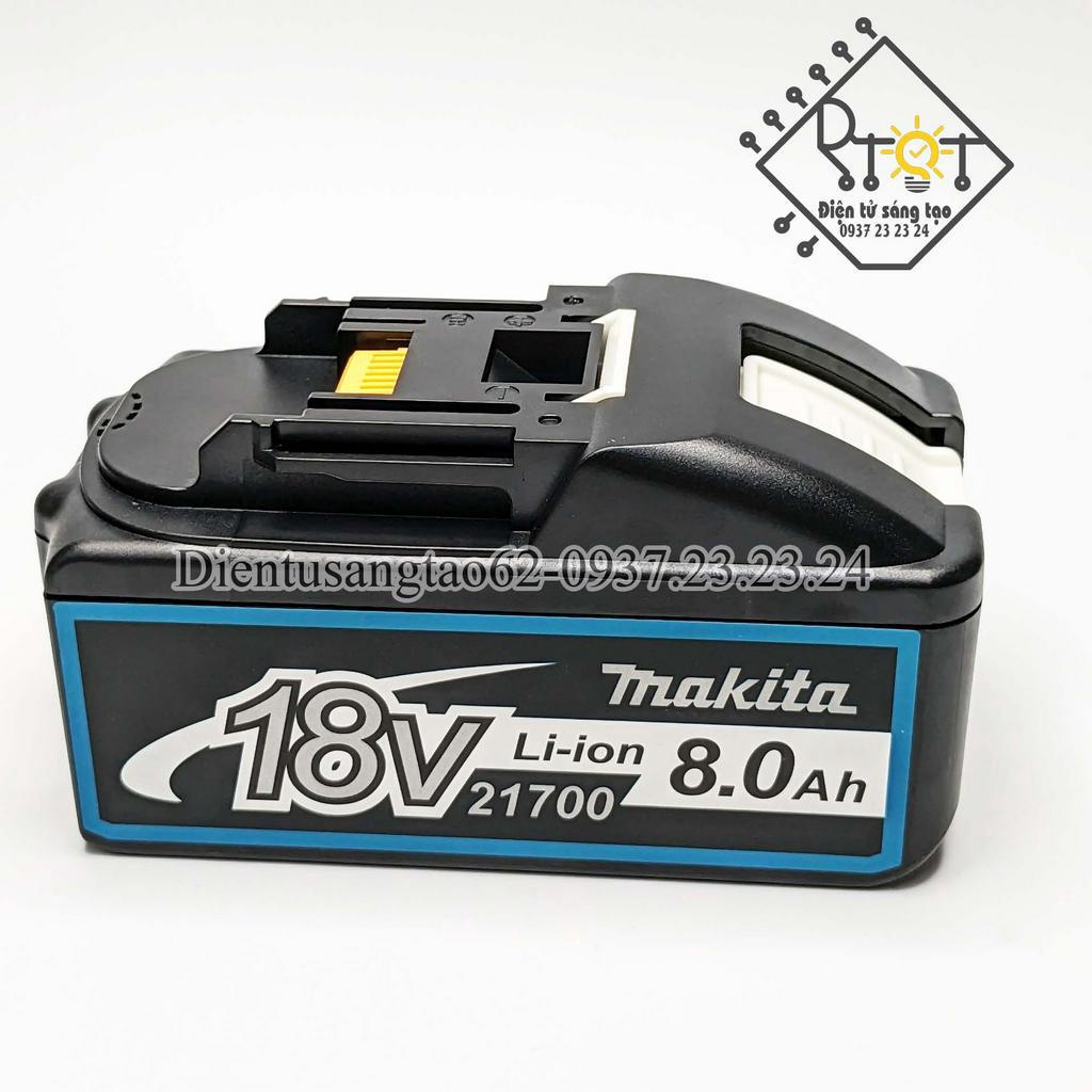 Vỏ mạch thay thế pin Makita 18V 8Ah Bầu lắp 10 cell 21700, kèm kẽm