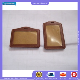 [ RẺ VÔ ĐỊCH ] Thẻ đeo bằng da,thẻ ngang, thẻ dọc, cao cấp.