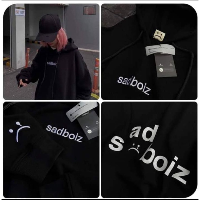 Áo Hoodie Local Brand Sadboiz Nam Nữ Vải Nỉ Bông Unisex