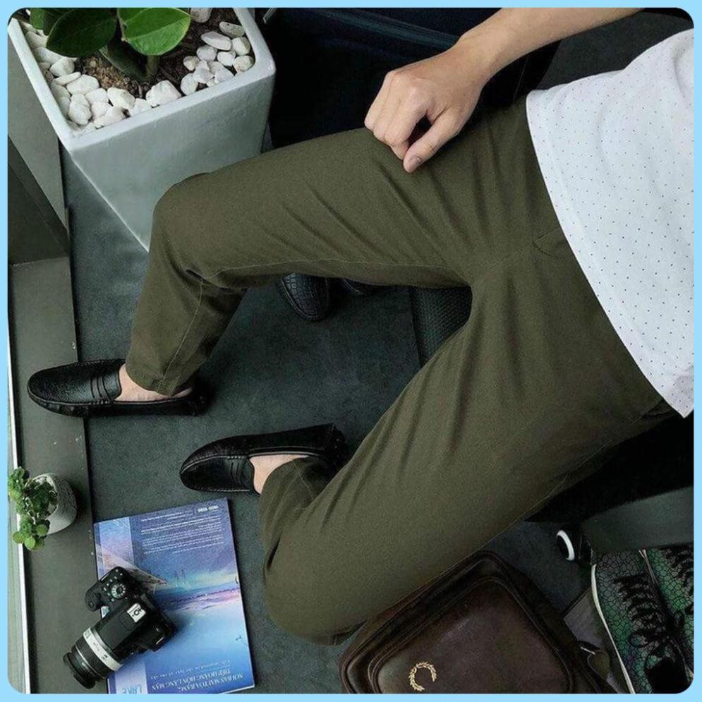 Quần kaki - Quần kaki nam đẹp - Chất liệu kaki mềm mịn, dày dặn, co giãn tốt, mặc cực kỳ thoải mái, dáng côn trẻ trung