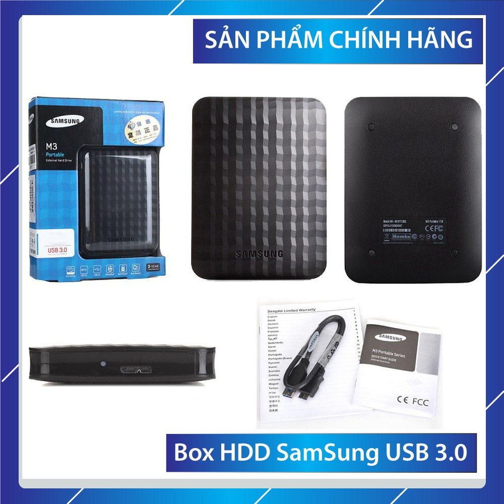 Ổ cứng di dộng HDD SamSung M3 Portable 500GB 1TB, kết nối USB 3.0 - Bảo hành 12 tháng | WebRaoVat - webraovat.net.vn