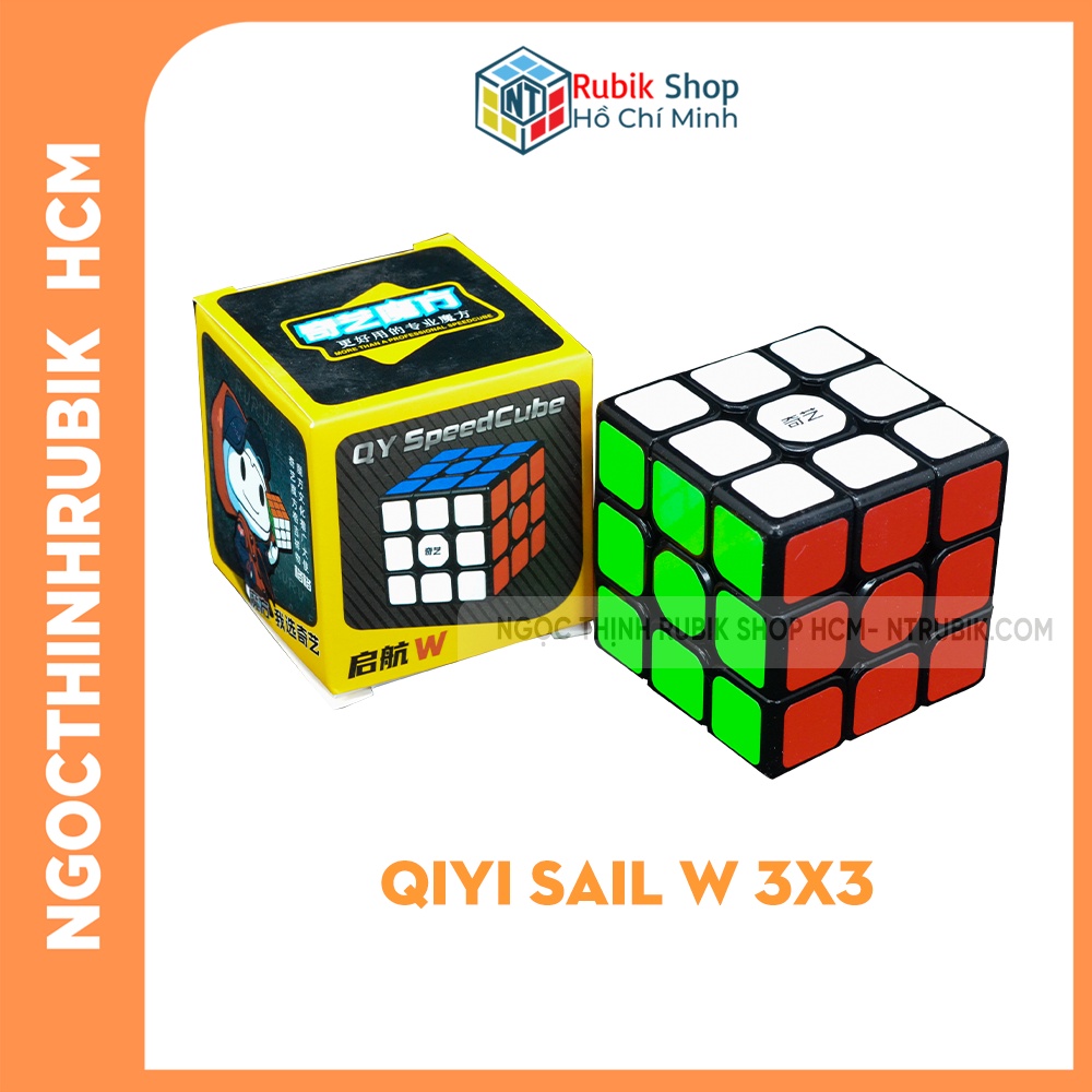 Rubik 3x3 Qiyi/ Qiyi SAIL W 3x3 Black (Viền Đen)