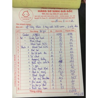 Trọn gói đi sinh đầy đủ cho bé
