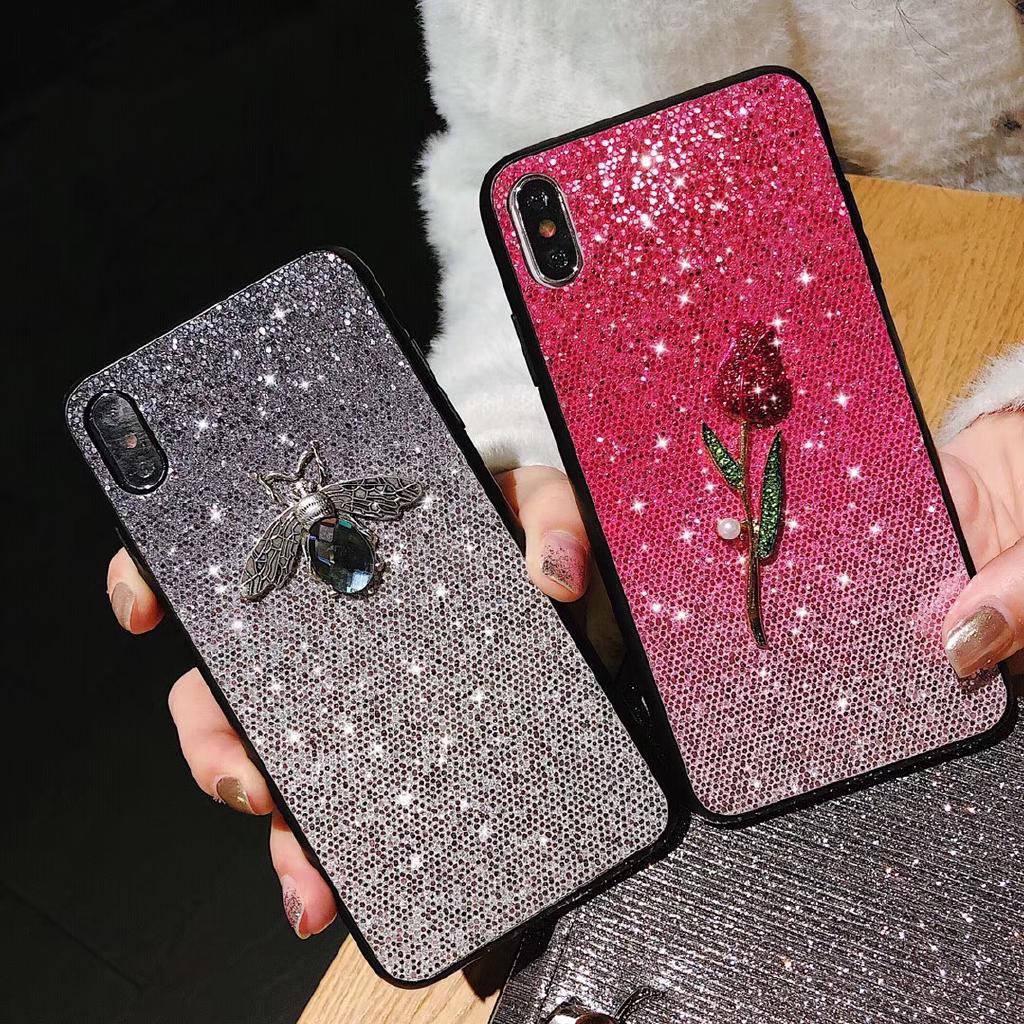 Ốp lưng lấp lánh sang trọng cho iphone 6 xs xr xs max 6s 7 8 plus x