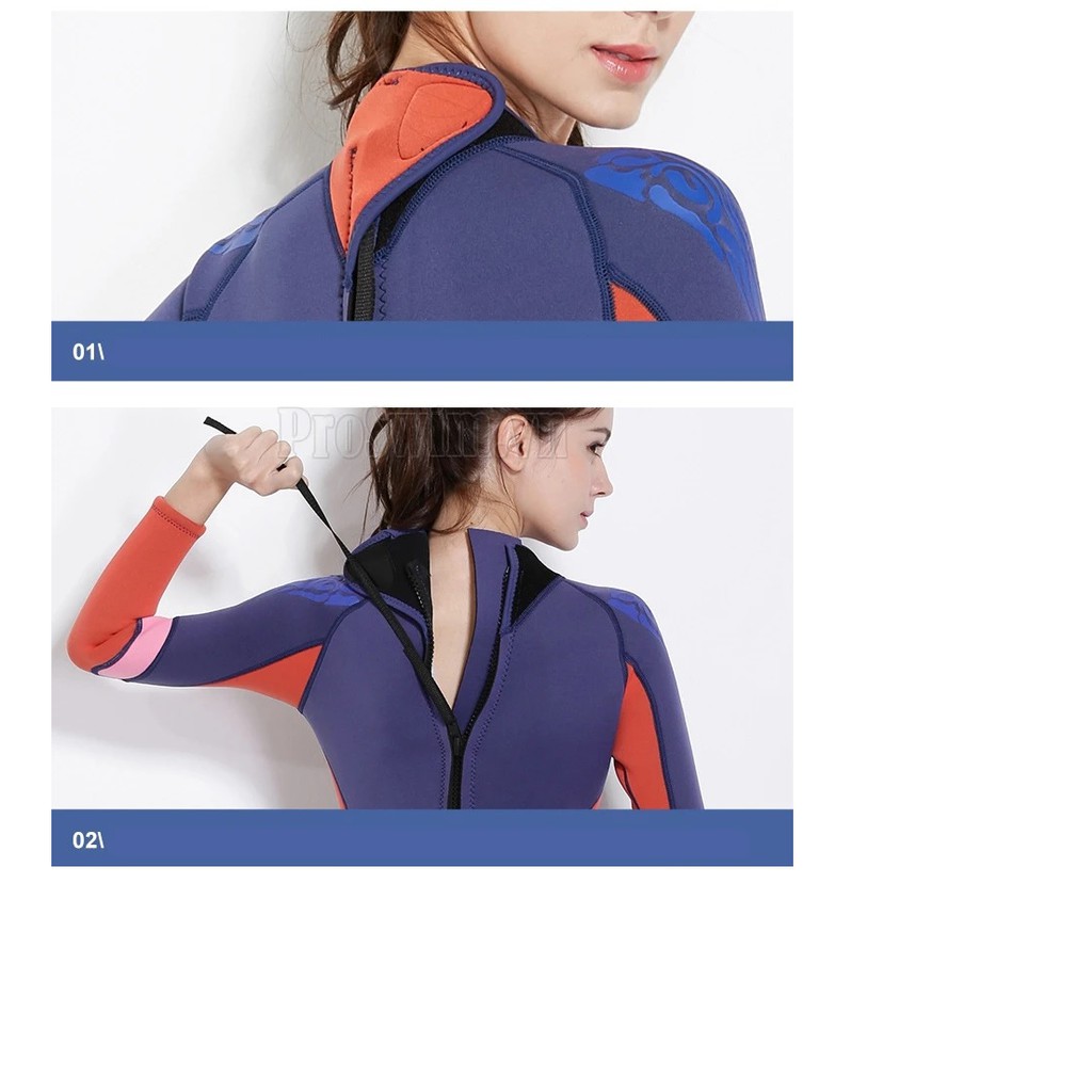 Bộ đồ Bơi Lặn Giữ Nhiệt Nữ Dày 3mm Wetsuit  WS81 | BigBuy360 - bigbuy360.vn