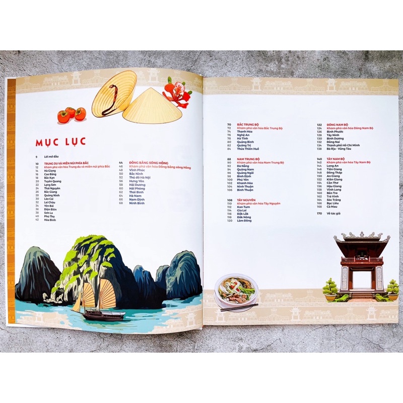 Sách-Đất nước gấm hoa - Atlas Việt Nam (Kỉ niệm 65 năm NXB Kim Đồng)