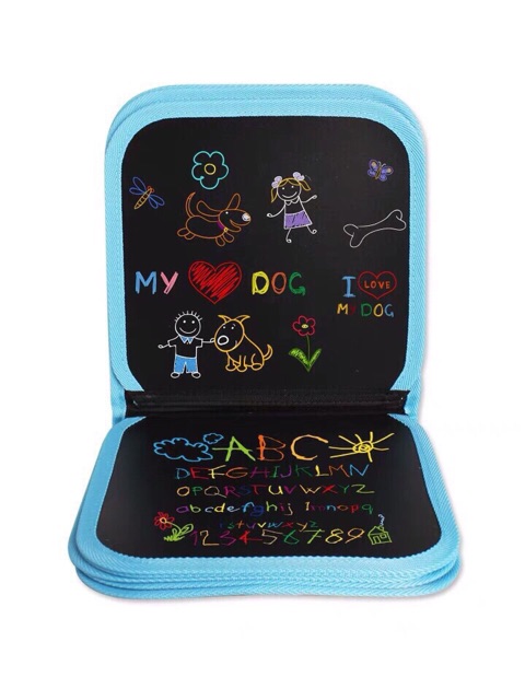 Sách vẽ xoá được và 12 cây bút màu