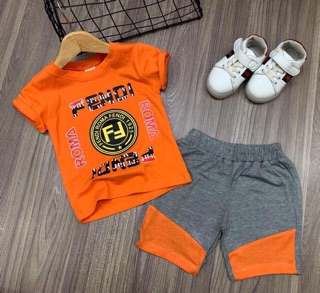 Combo 5 bộ bé trai size nhí