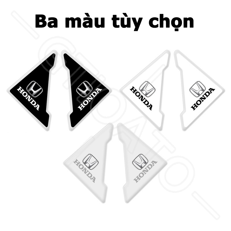 GTIOATO ChốNg Va ĐậP CửA Ô Tô Dán Góc Cửa Ô Tô Miếng Dán Chống Trầy Xước Ô Tô Miếng Dán Xe Trang Trí Ô Tô Cho Honda City BRV Civic Jazz Brio CRV Accord HRV Mobilio Odyssey Fit