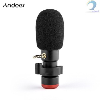 Micro Thu Âm Andoer Mic06 Jack 3.5mm Cho Điện Thoại Thông Minh