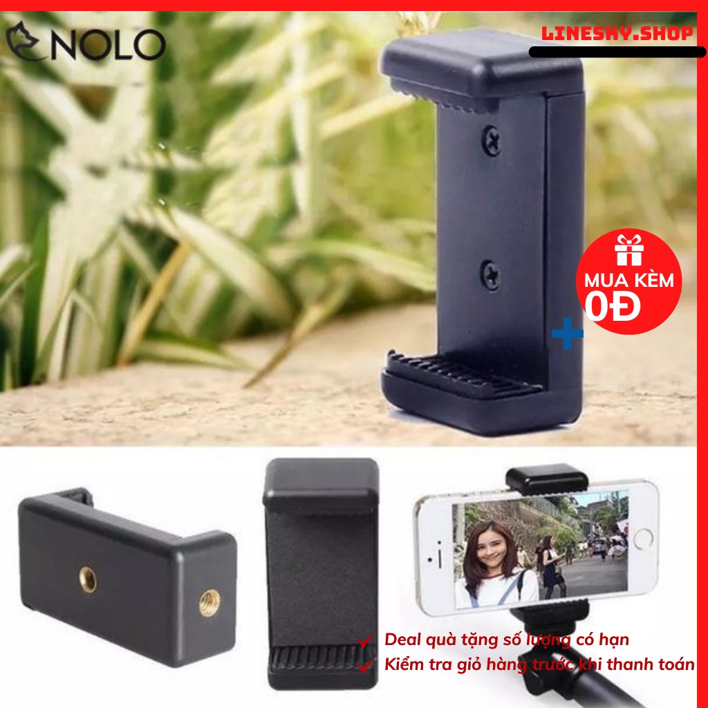 Đầu Kẹp Điện Thoại Gắn Tripod Loại Xịn  Chuẩn dành cho mọi loại điẹn thoại thông minh