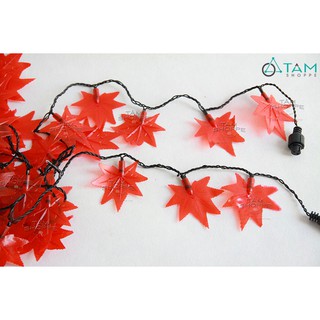 Dây đèn led trang trí Lá phong đỏ TTTM