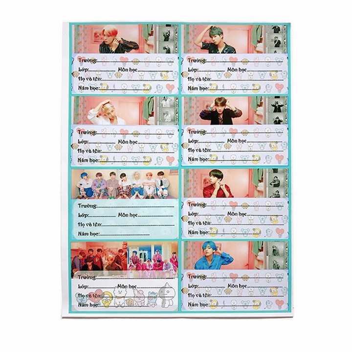 Nhãn vở BTS mẫu mới ALBUM PERSONA - KS3008PK01