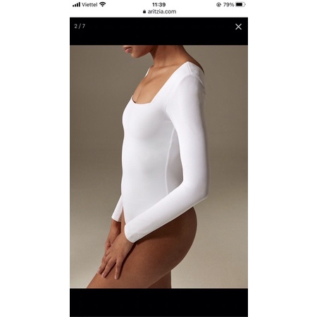 BEUCLOSET - Bodysuit cổ vuông tay dài xuất xịn | BigBuy360 - bigbuy360.vn
